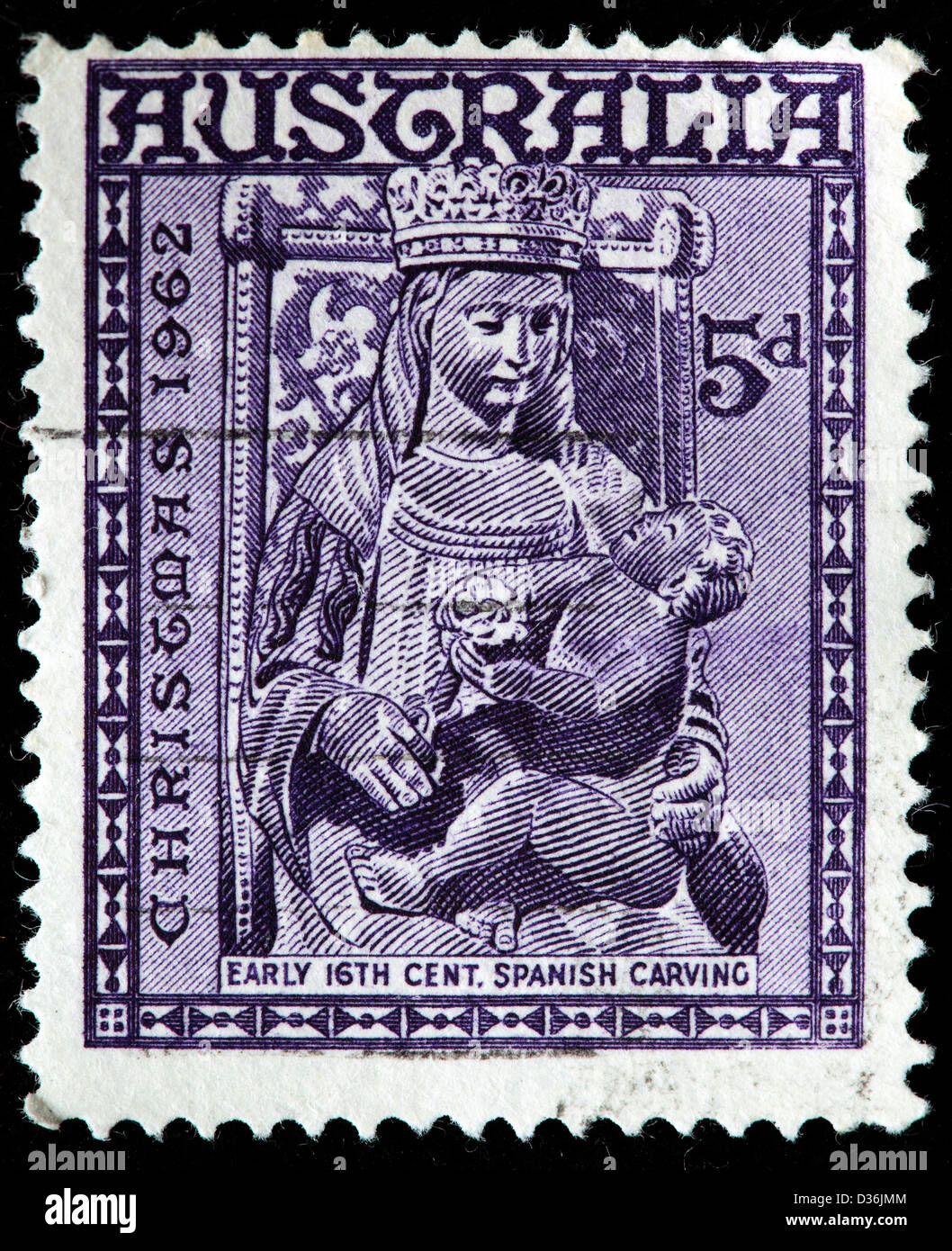 Natale, francobollo, Australia, 1962 Foto Stock