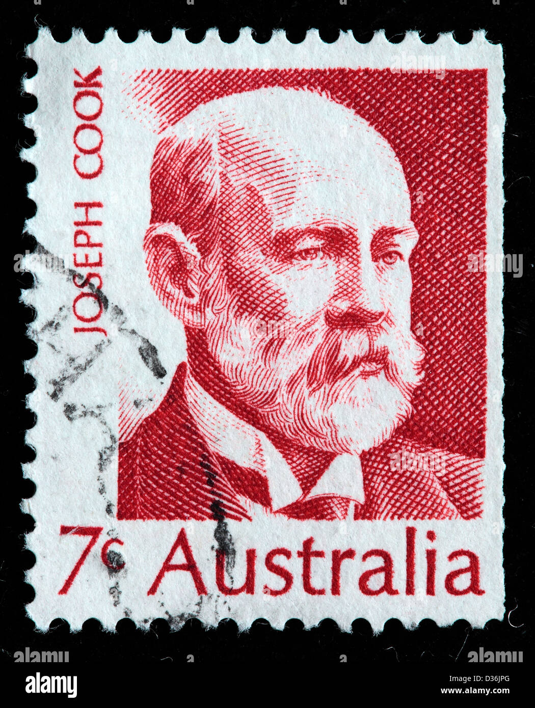 Joseph Cook, primo ministro, francobollo, Australia, 1972 Foto Stock