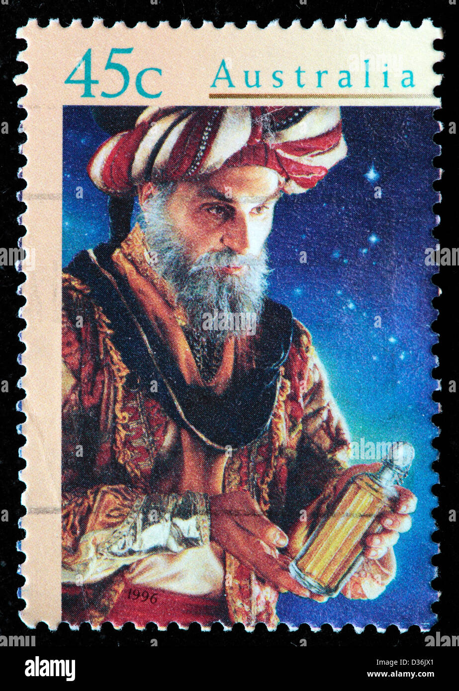 Natale, francobollo, Australia, 1996 Foto Stock