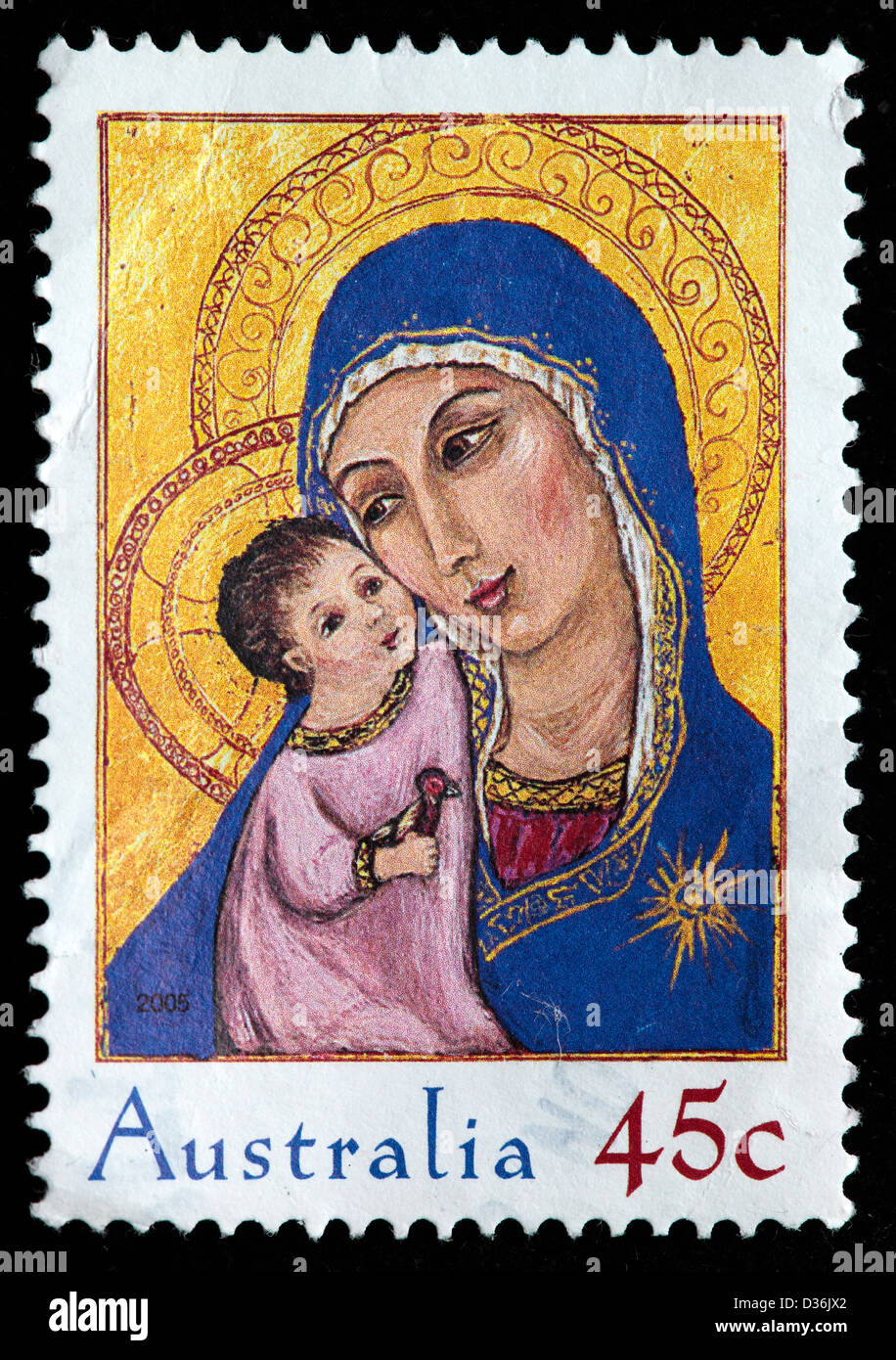 Natale, francobollo, Australia, 2005 Foto Stock
