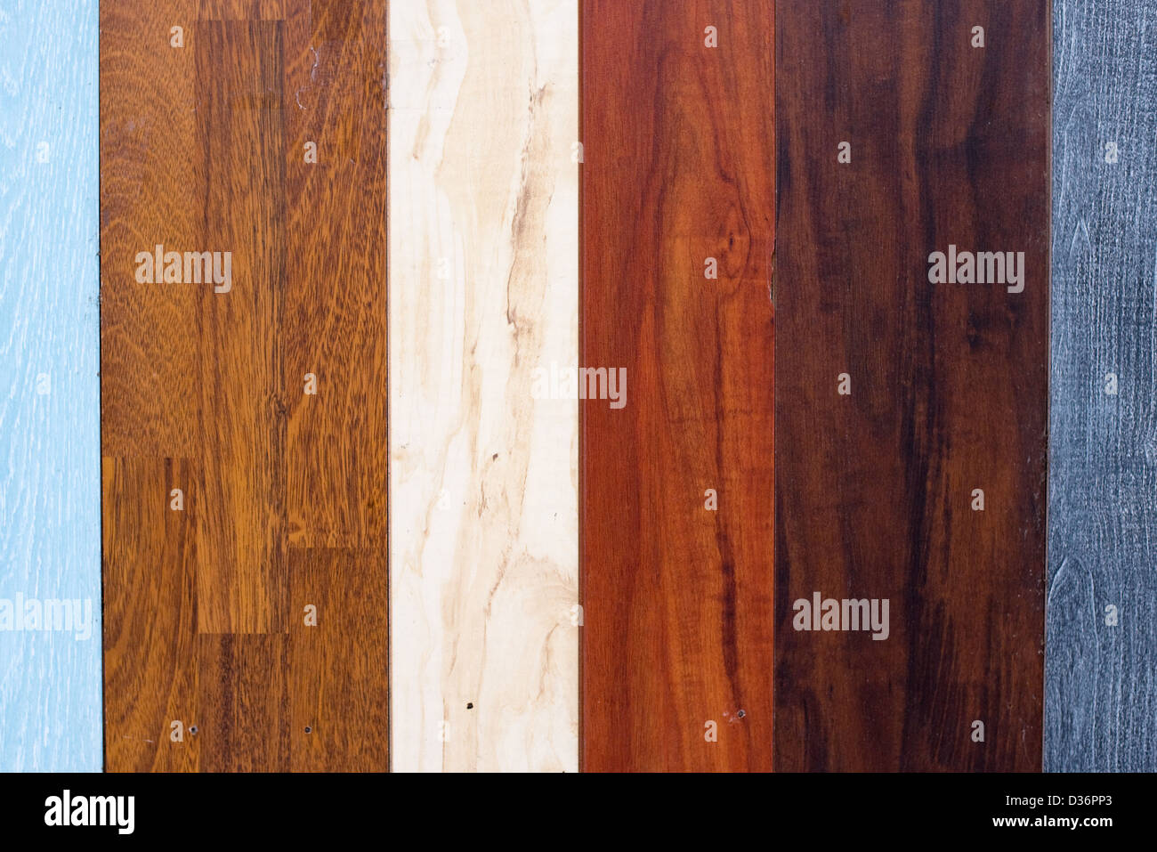 La raccolta del legno e pavimenti in laminato, texture di sfondo astratto. Foto Stock