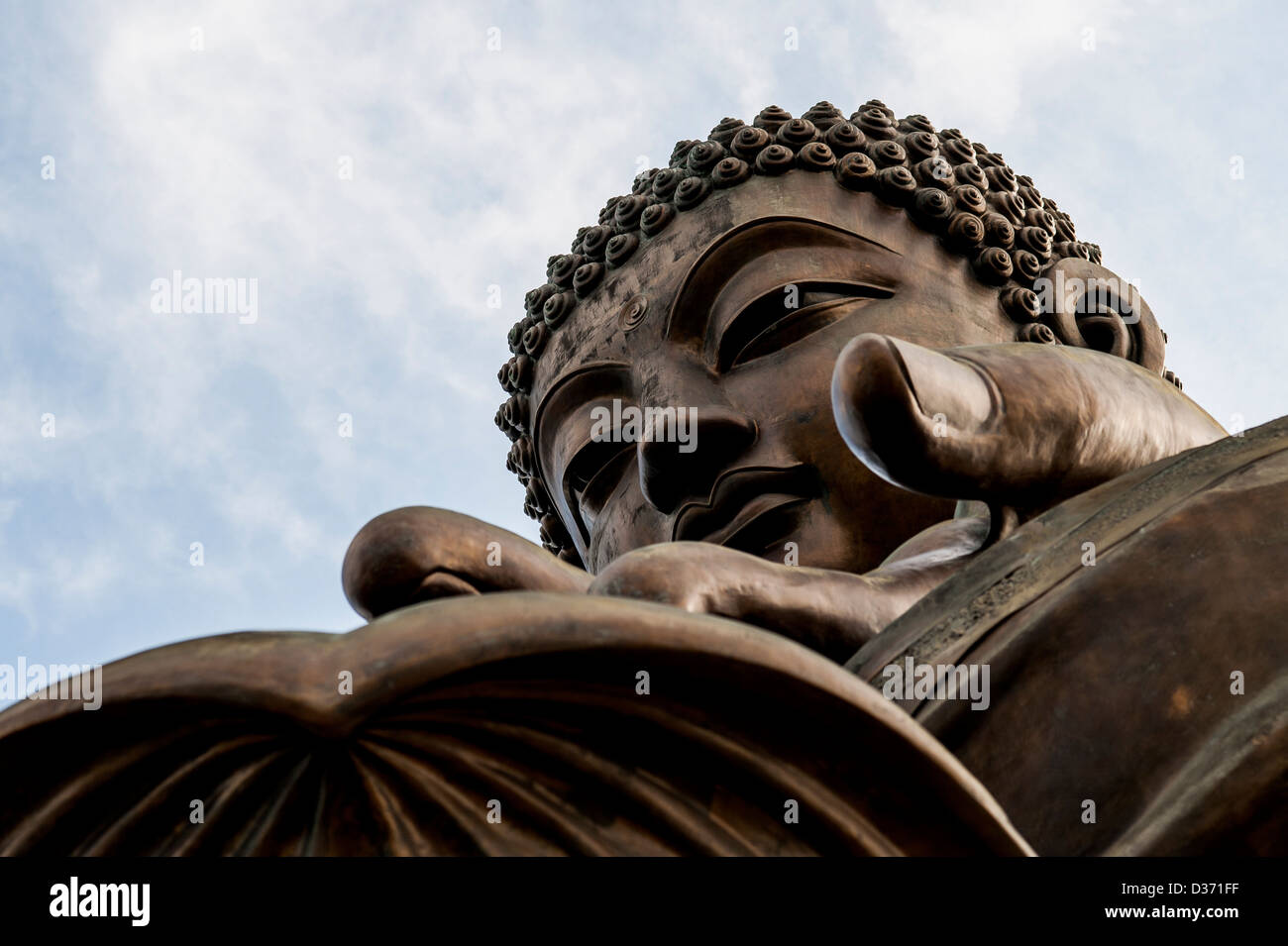 LANTAU - HONG KONG, SAR di Cina: la grande statua del Buddha nell'Isola di Lantau in Hong Kong Foto Stock