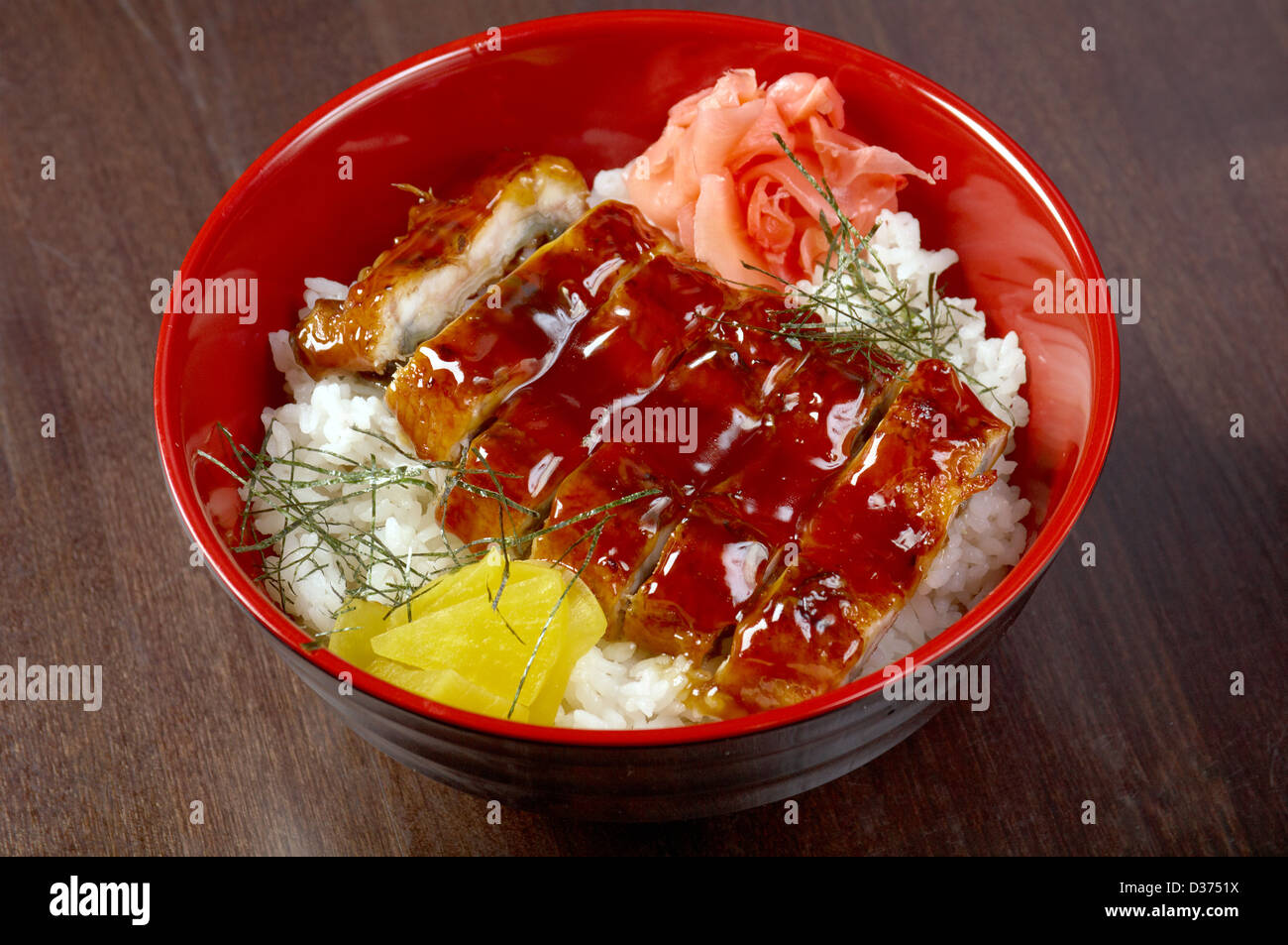 Il cibo giapponese di anguille arrosto - unagi .cucina giapponese Foto Stock