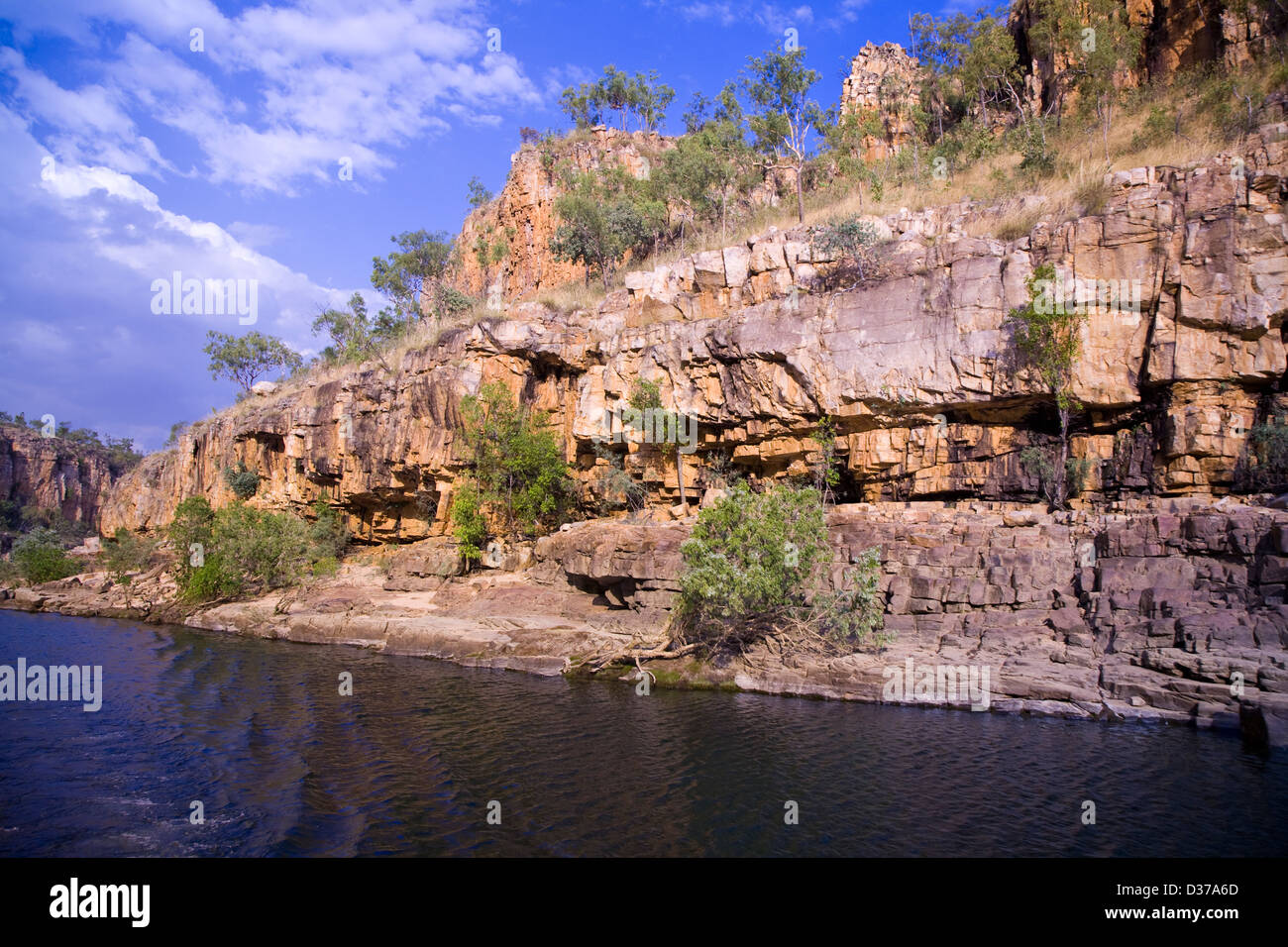 Nitmiluk National Park (formerly Katherine Gorge NP), da Katherine River, Territorio del Nord, l'Australia Foto Stock