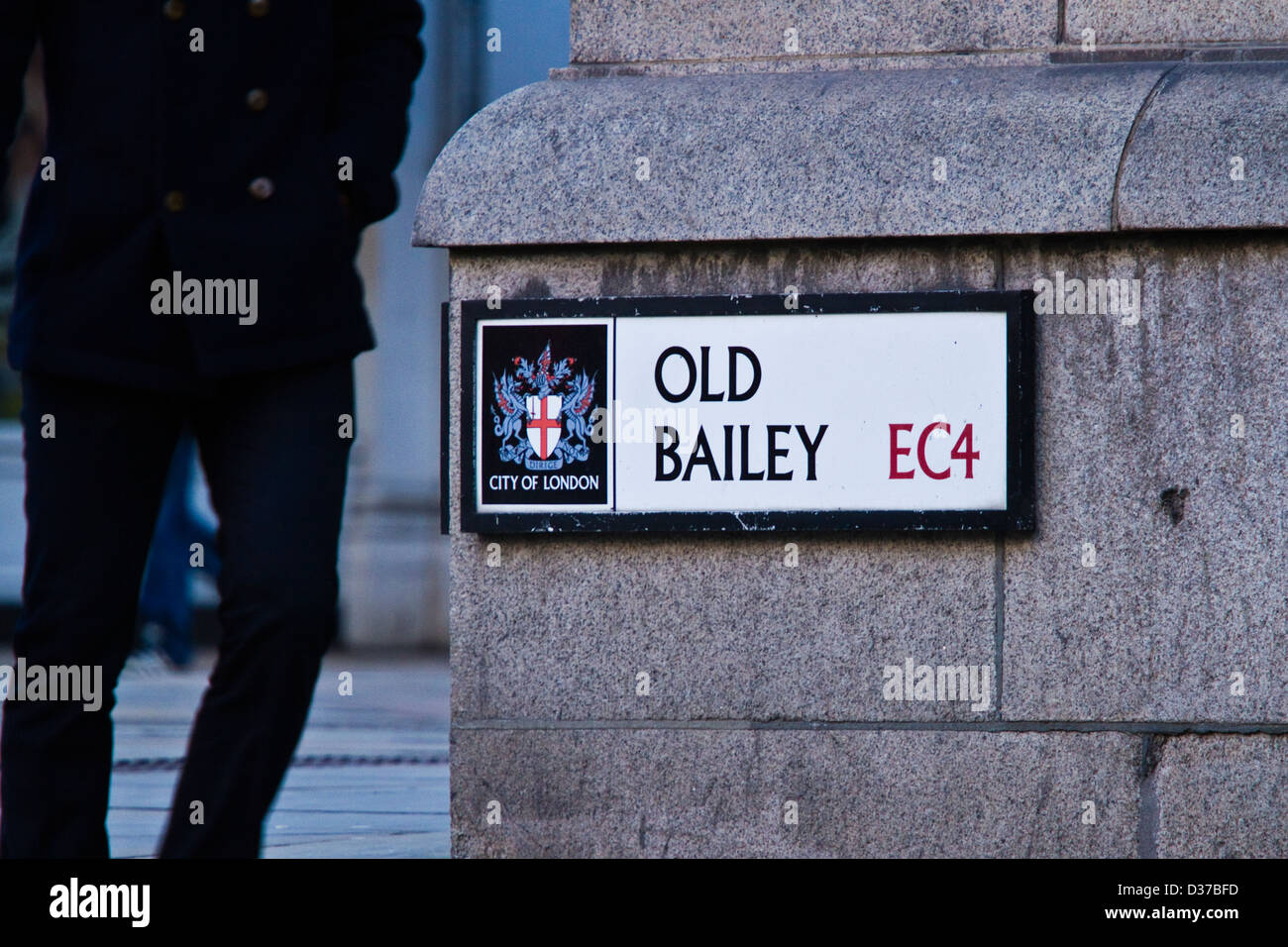 Old Bailey/Centrale tribunale penale Foto Stock