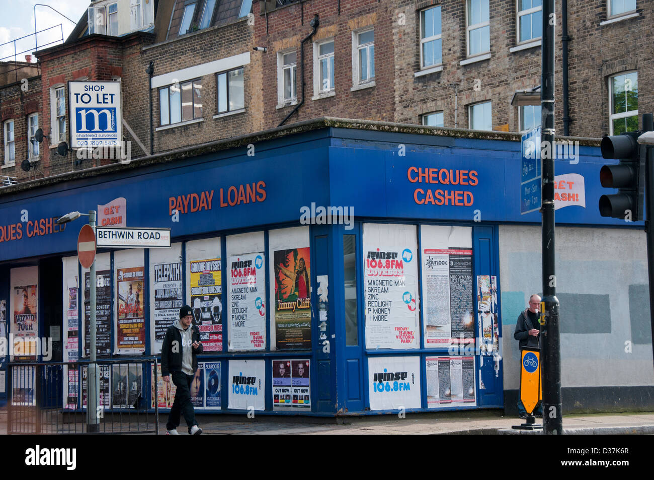 Payday Loan shop in Brixton Londra Foto Stock