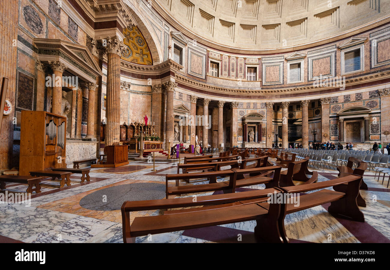 Pantheon interno Foto Stock