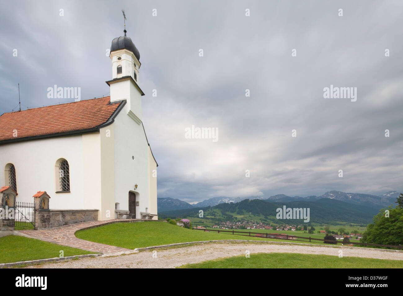 San Pietro Kapelle, Berghof, Baviera, Germania Foto Stock