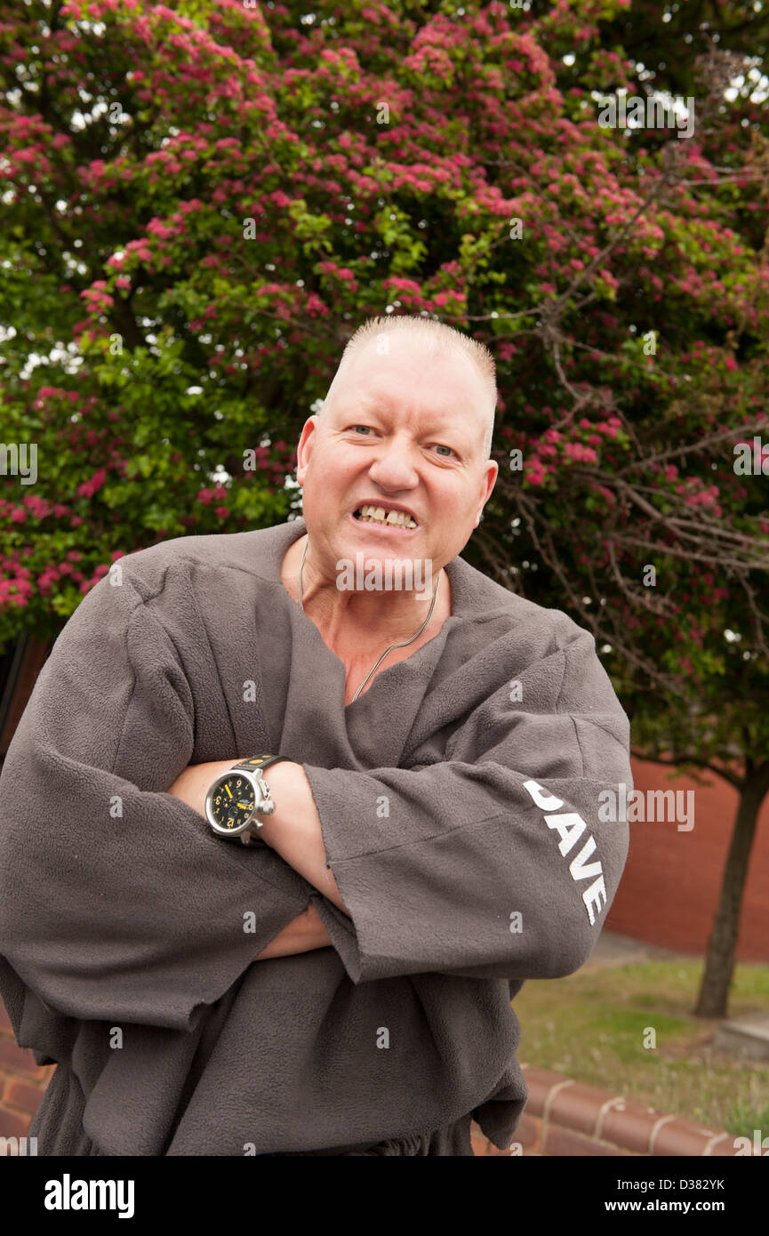 Big Dave Britains Gauder uomo più forte cercando arrabbiato Foto Stock Big Dave Britains Gauder uomo più forte cercando arrabbiato Foto Stock