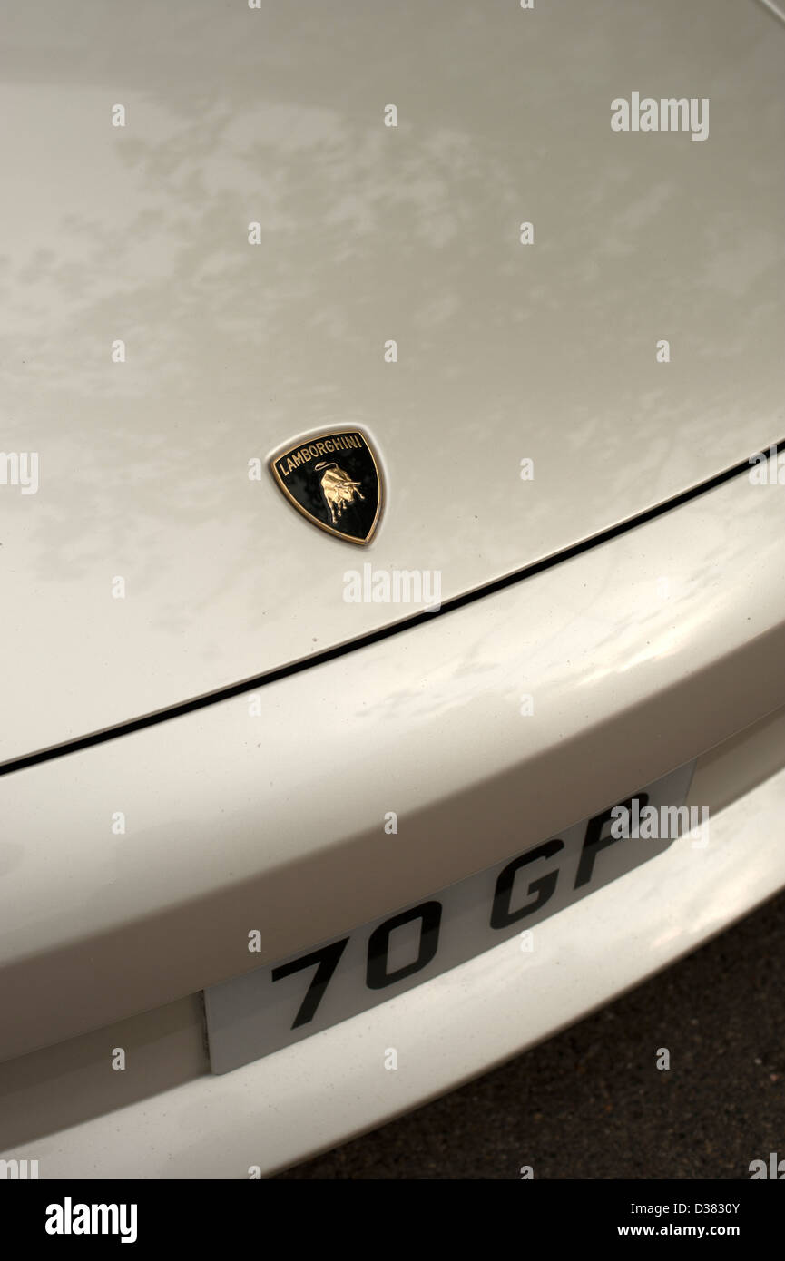 Lamborghini auto cofano logo badge 70 GP Foto Stock