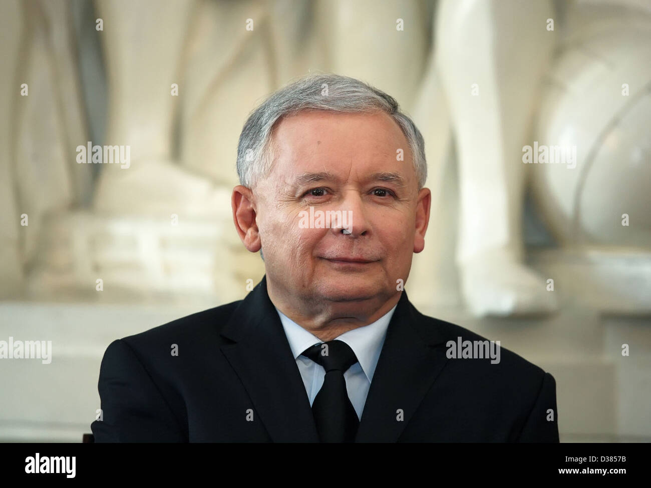 Poznan, Polonia, candidato presidenziale Jaroslaw Kaczynski PIS Foto Stock