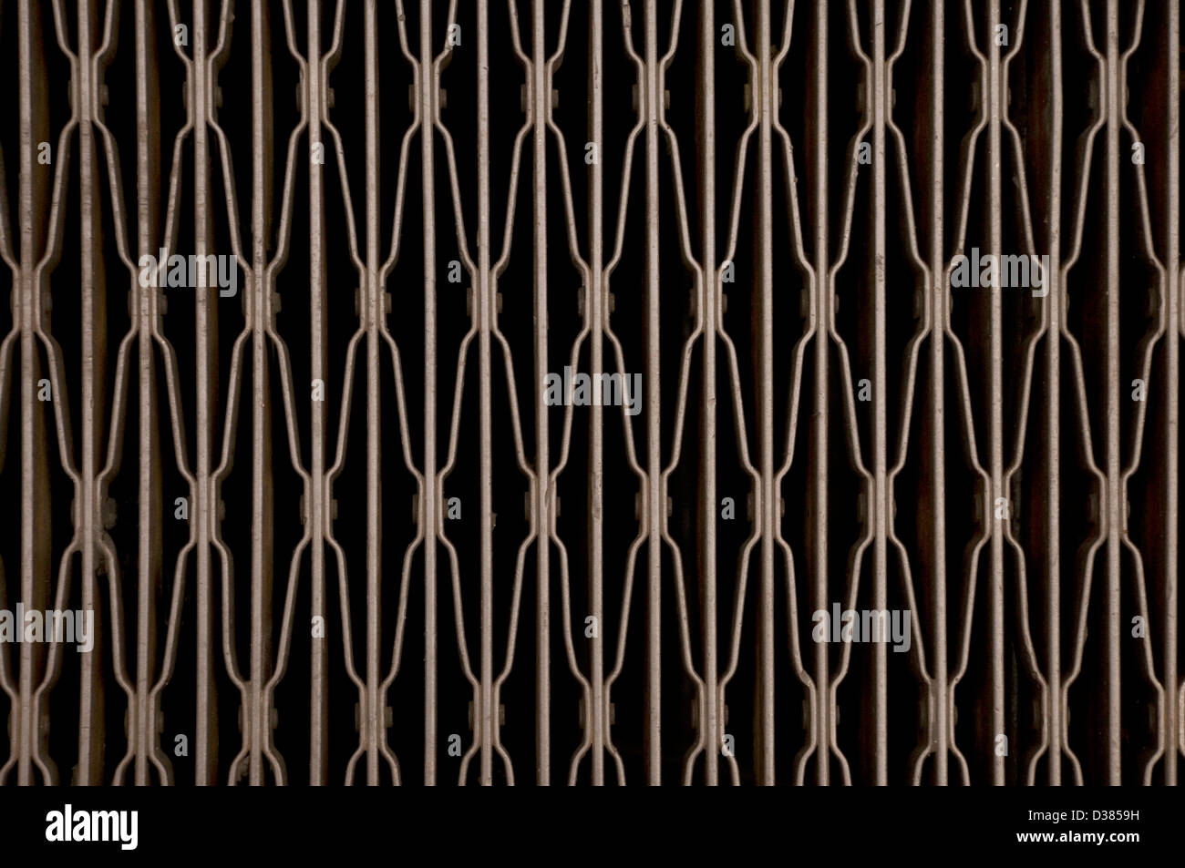 Pavimento Metallico grill imbullonati insieme Foto Stock