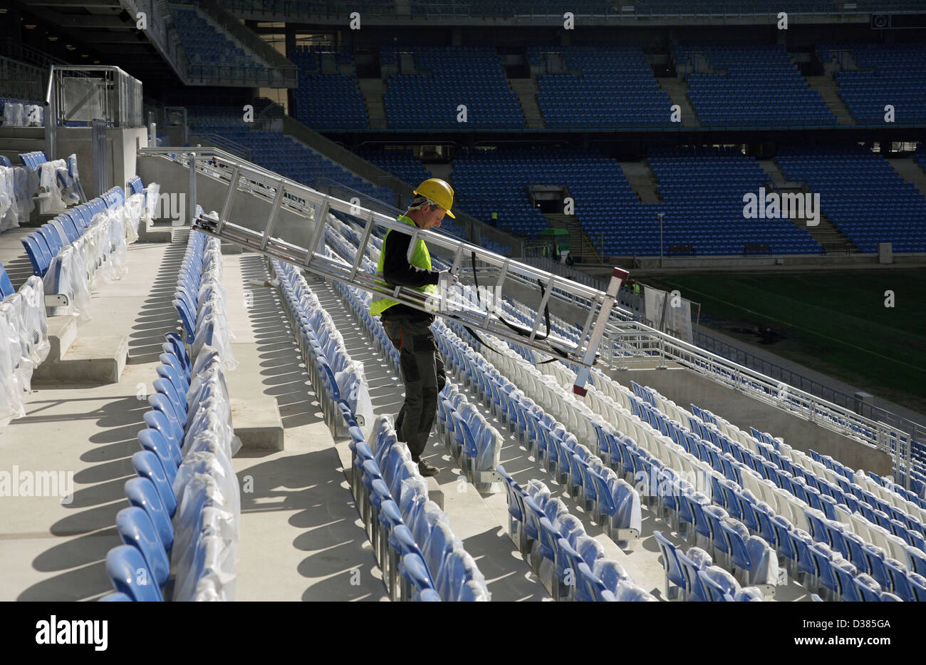 Poznan, Polonia, Poznan stadium, Spielstaette a Euro 2012 Foto Stock