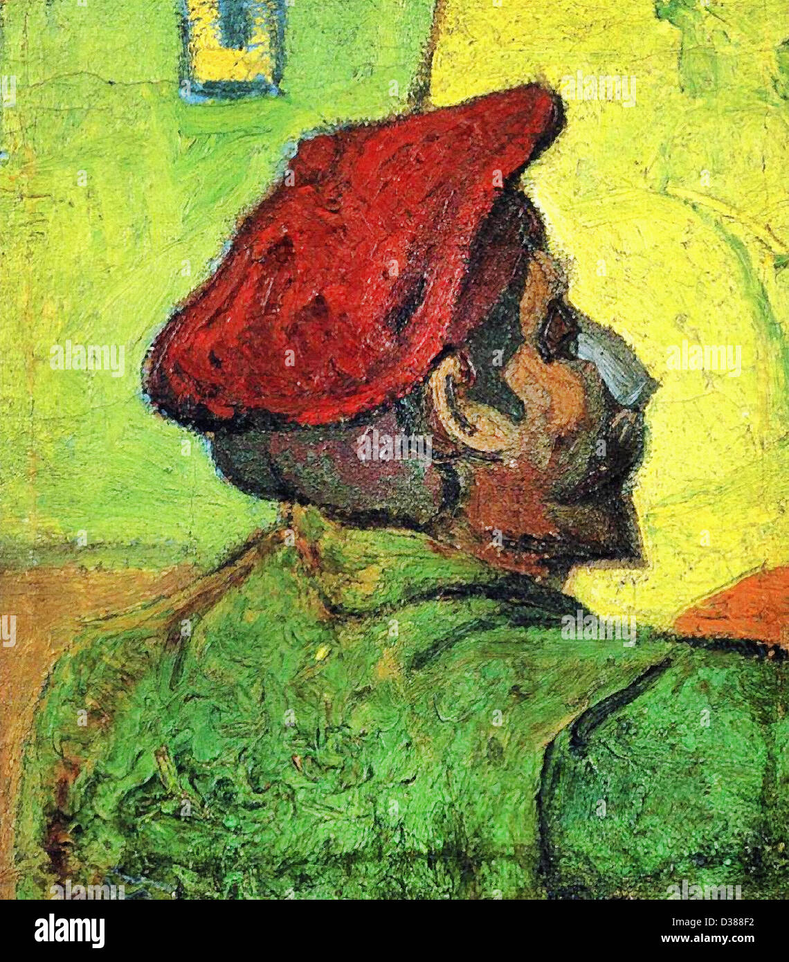 Vincent van Gogh, Paul Gauguin (l'uomo in un berretto rosso). 1888. Cloisonnism. Olio su tela. Van Gogh Museum di Amsterdam, Paesi Bassi. Foto Stock