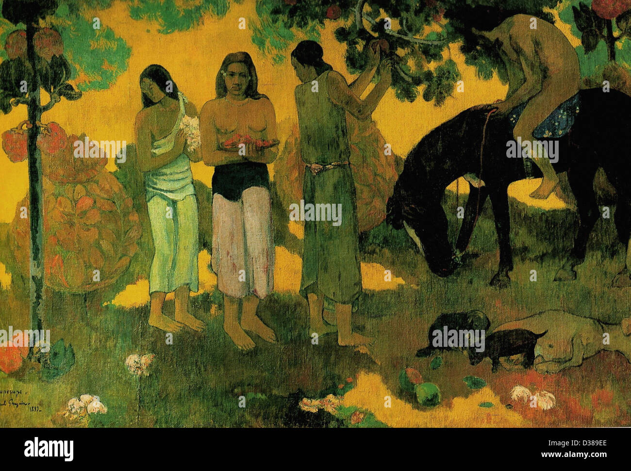 Paul Gauguin Ruperupe la raccolta della frutta 1899 Moscou, Musée Pouchkine Foto Stock