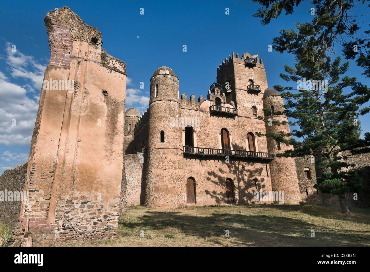 Castello di Gondar, la vecchia capitale dell Etiopia, patrimonio mondiale dell UNESCO Foto Stock