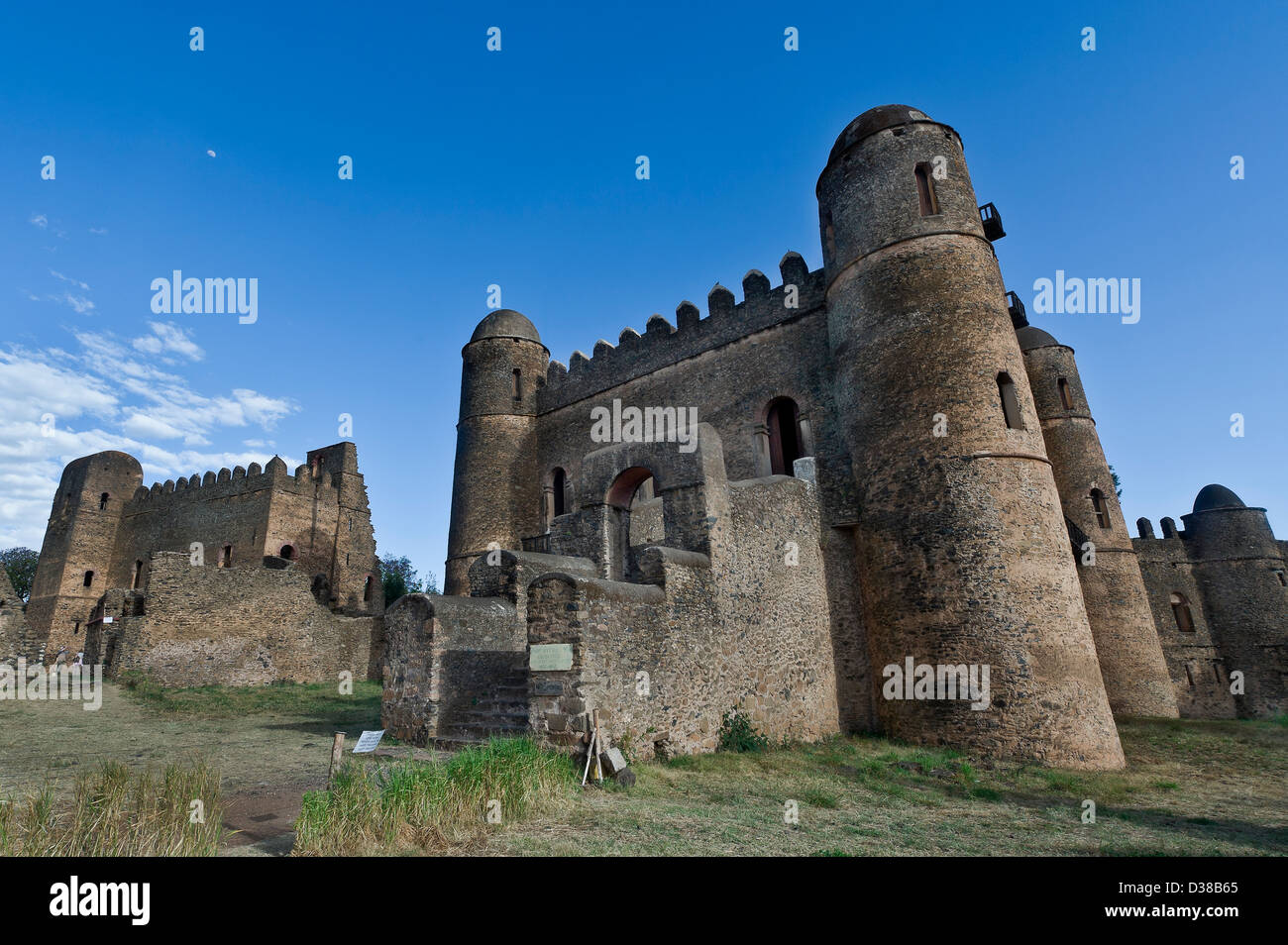 Castelli di Gondar, la vecchia capitale dell Etiopia, patrimonio mondiale dell UNESCO Foto Stock