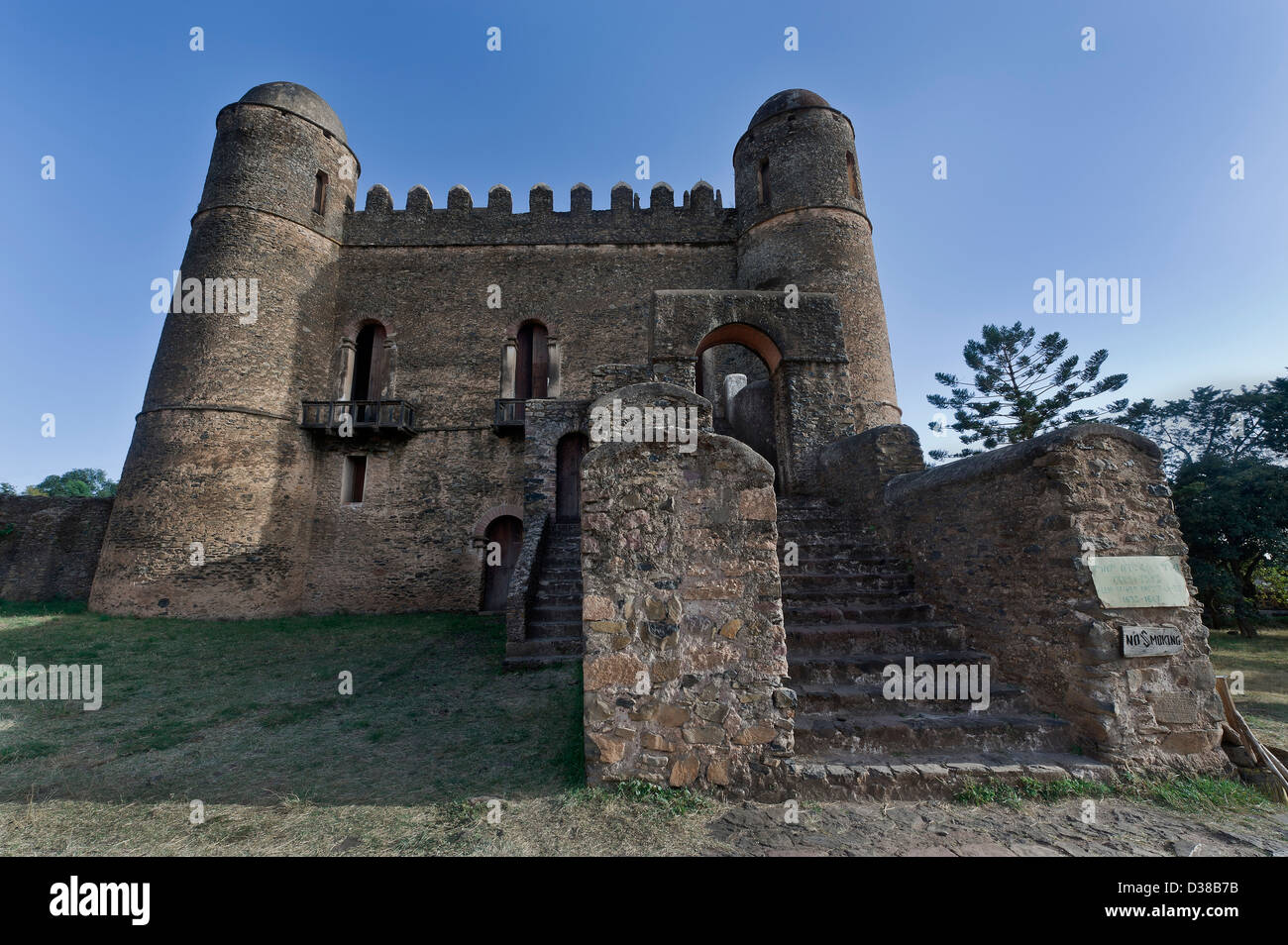Castello di Gondar, la vecchia capitale dell Etiopia, patrimonio mondiale dell UNESCO Foto Stock