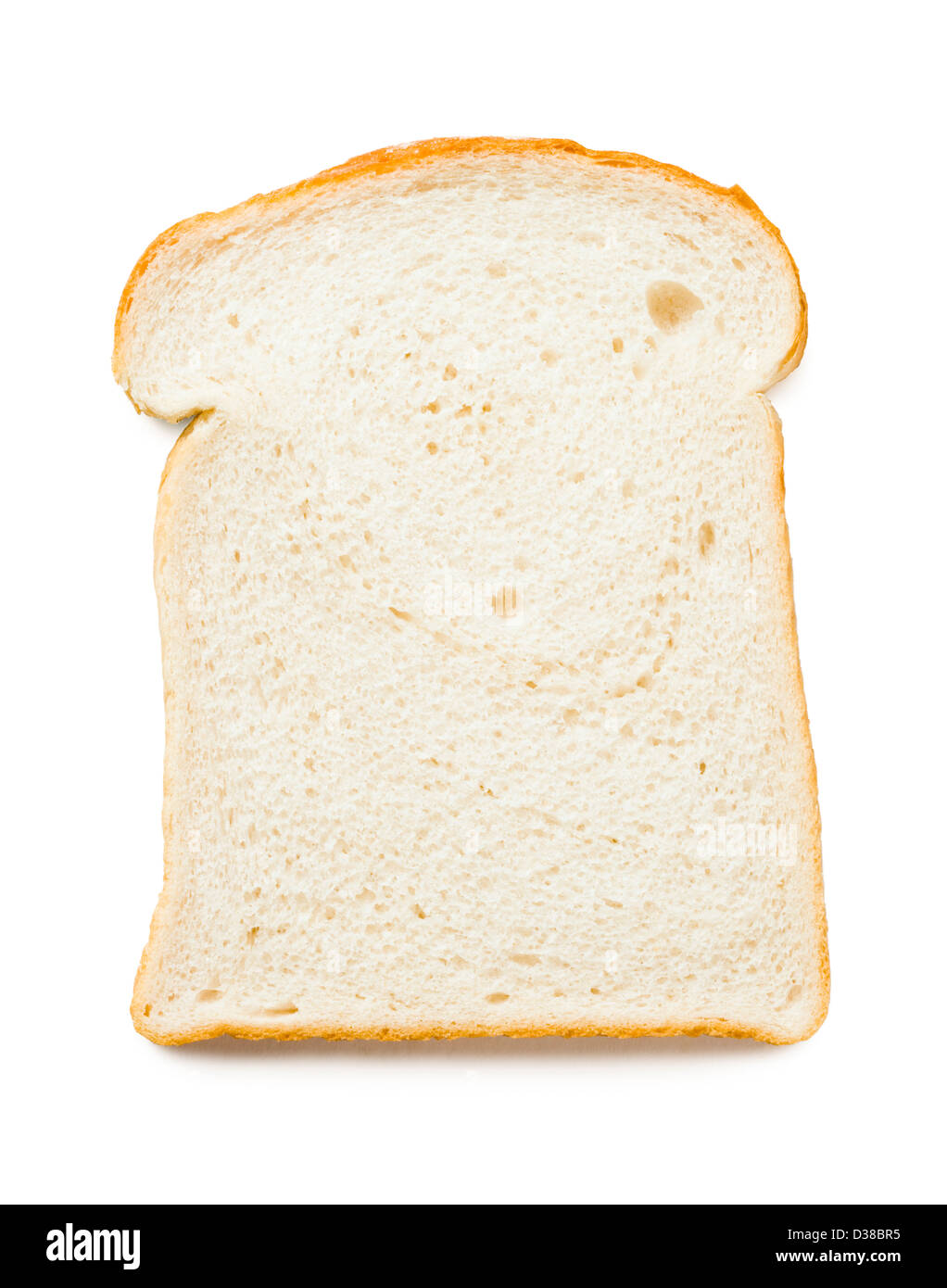 Fetta di pane bianco. Foto Stock