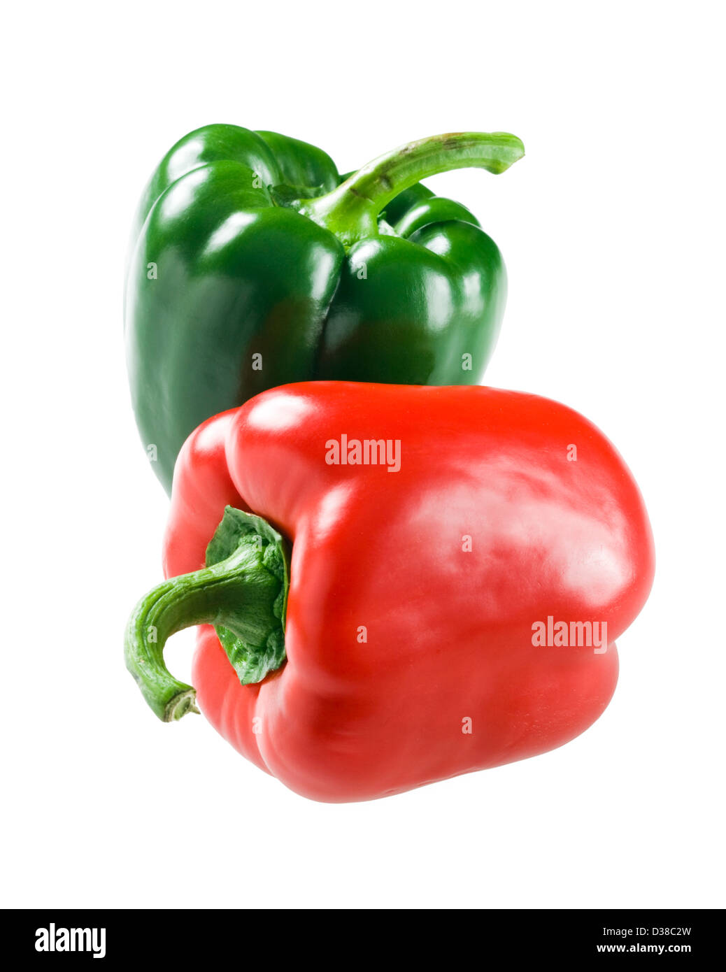 Peperoni rossi e verdi. Foto Stock