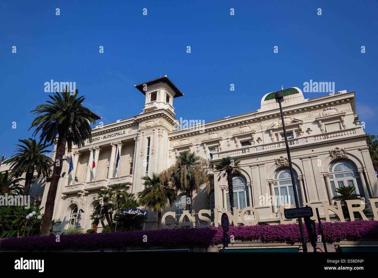 San Remo- bellissimo porto marittimo in Italia Foto Stock