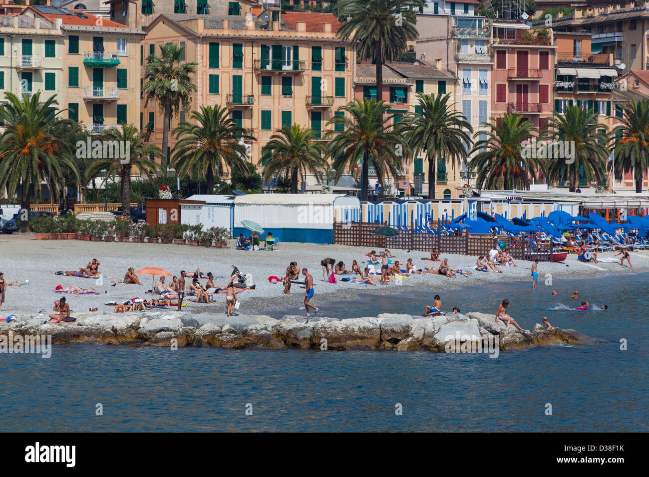 Santa Margherita- bellissimo porto marittimo in Italia Foto Stock