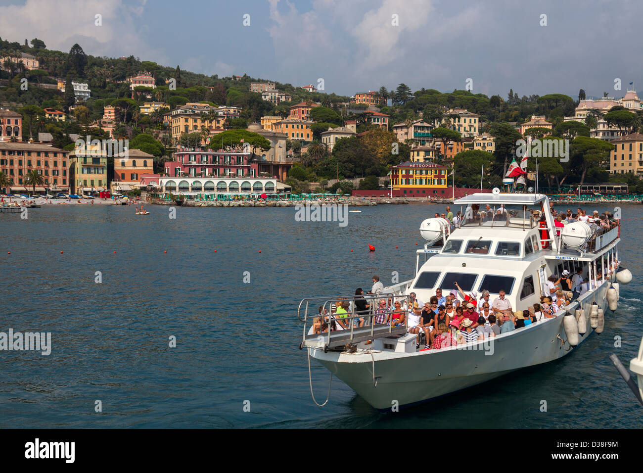 Santa Margherita- bellissimo porto marittimo in Italia Foto Stock