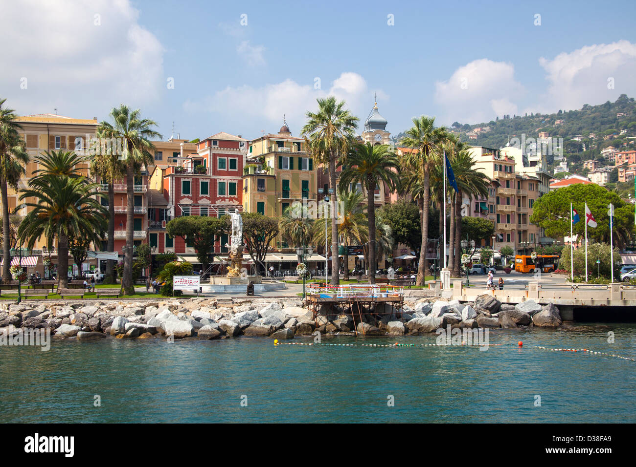 Santa Margherita- bellissimo porto marittimo in Italia Foto Stock