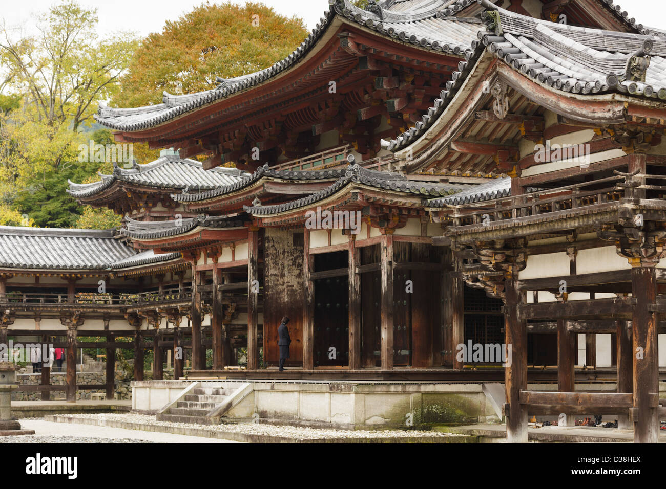 Byōdō-in tempio nella città di Uji, vicino a Kyoto, Giappone Foto Stock