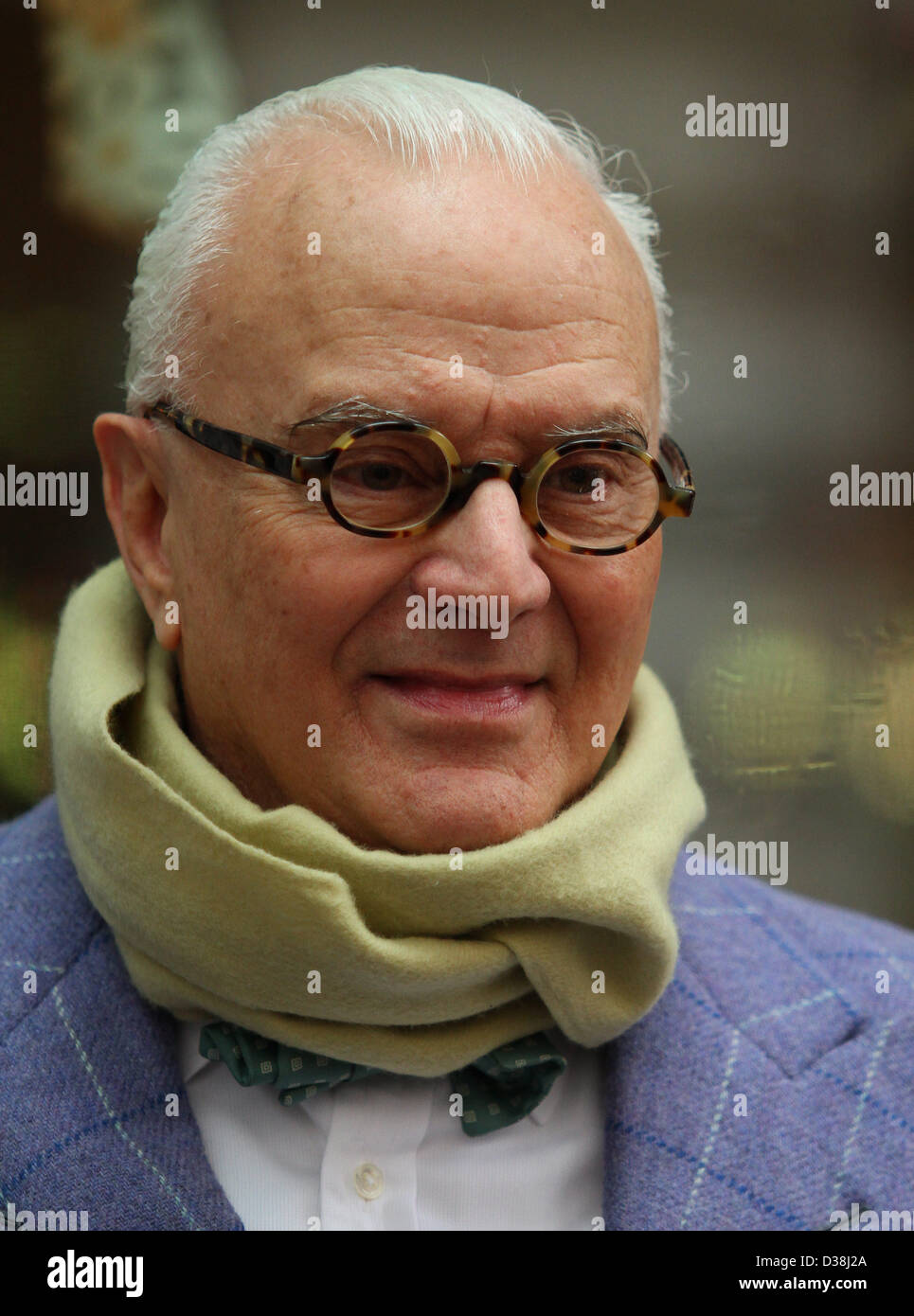 MANOLO BLAHNIK finestra progettato da Manolo Blahnik per la London Fashion Week May Fair Hotel Londra Inghilterra Regno Unito 13 Febbraio 2013 Foto Stock