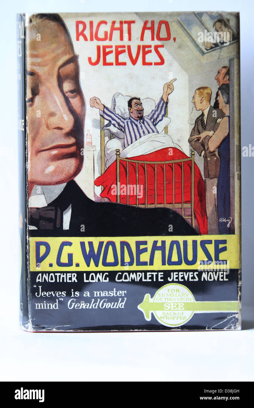 A destra Ho Jeeves da PG Wodehouse il coperchio originale dal 1934 British 1a edizione Foto Stock