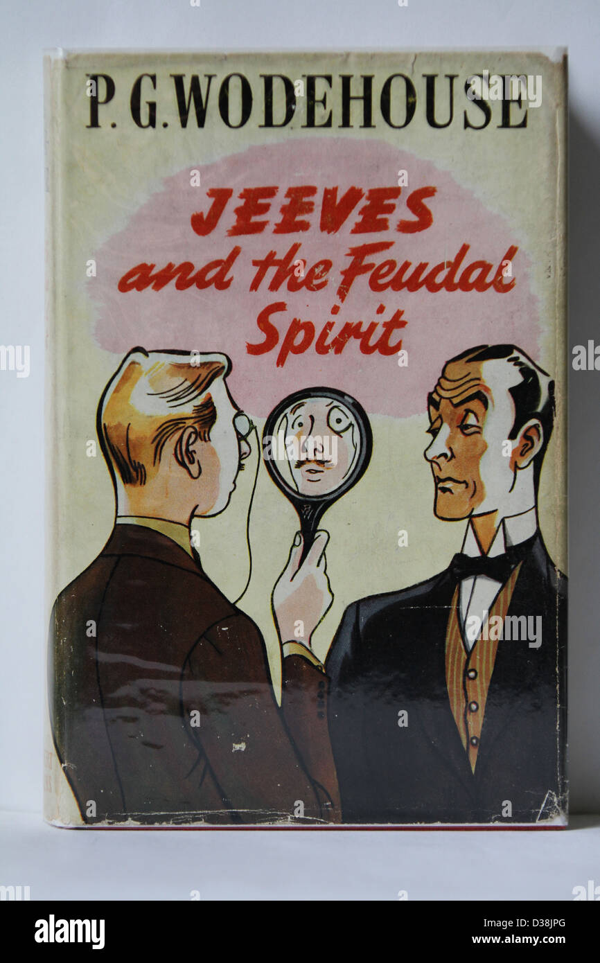 Libro Vintage Jeeves da PG Wodehouse British commedia Autore Foto Stock