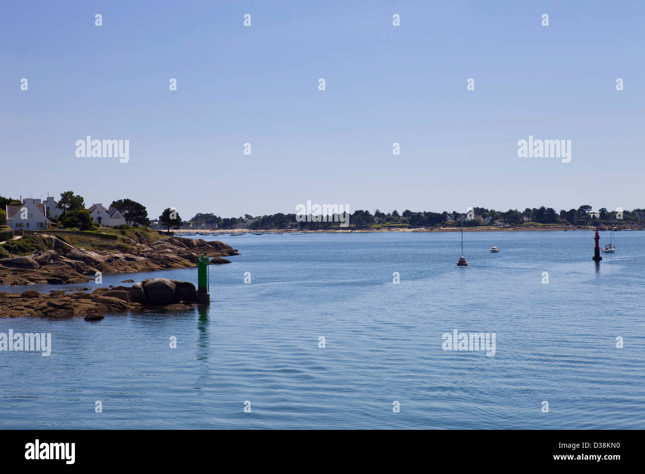 Costa di Concarneau, nel nord della Francia Foto Stock