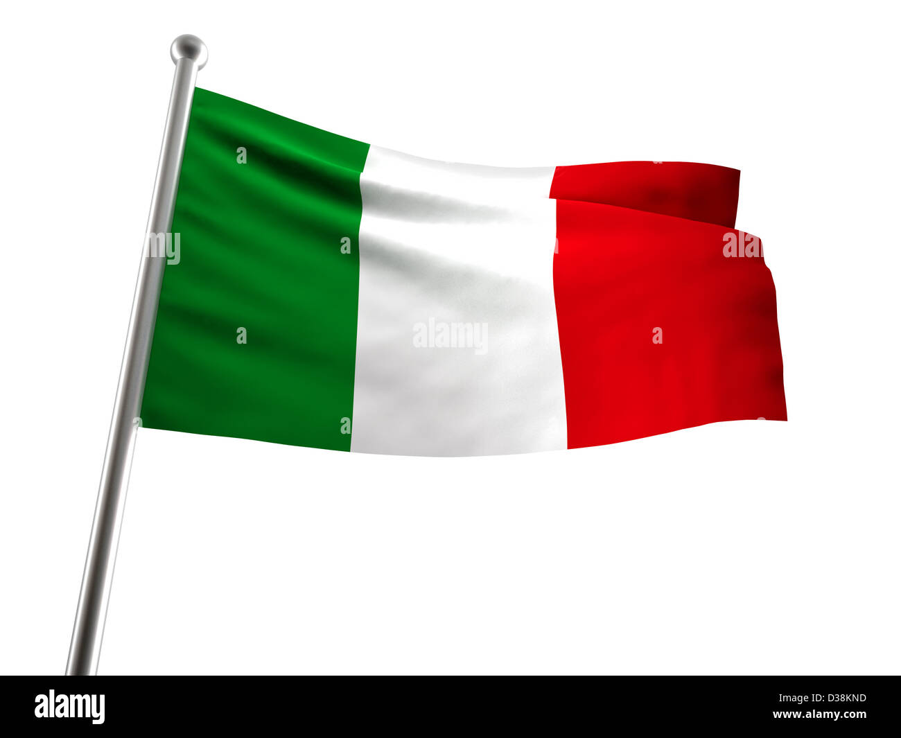 bandiera italiana Foto Stock