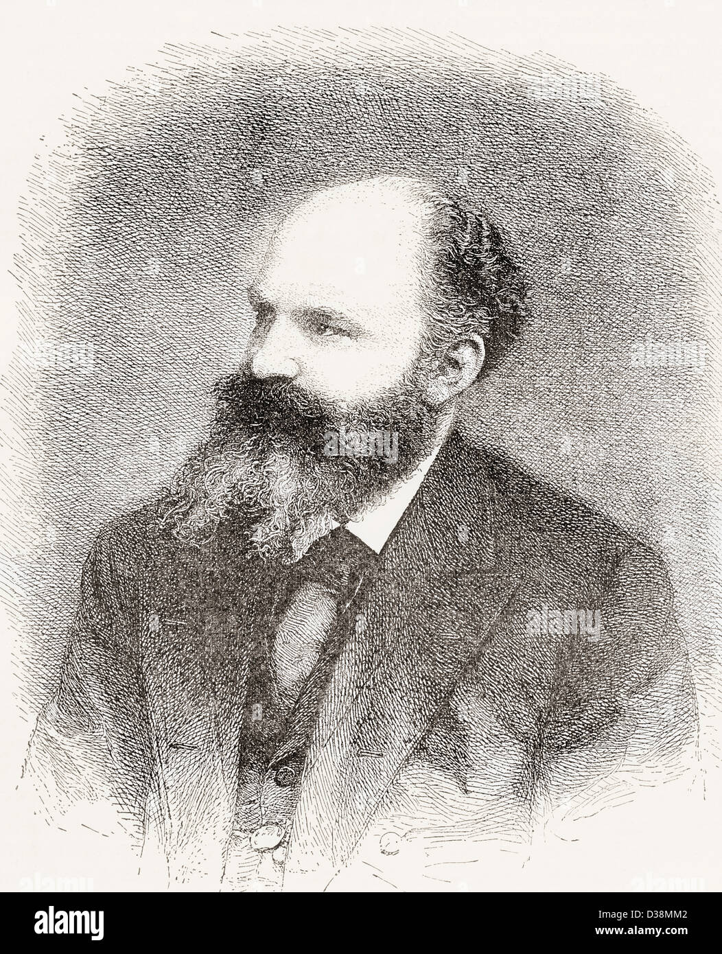 Georg Moritz Ebers, 1837 - 1898. Egittologo tedesco e romanziere. Foto Stock