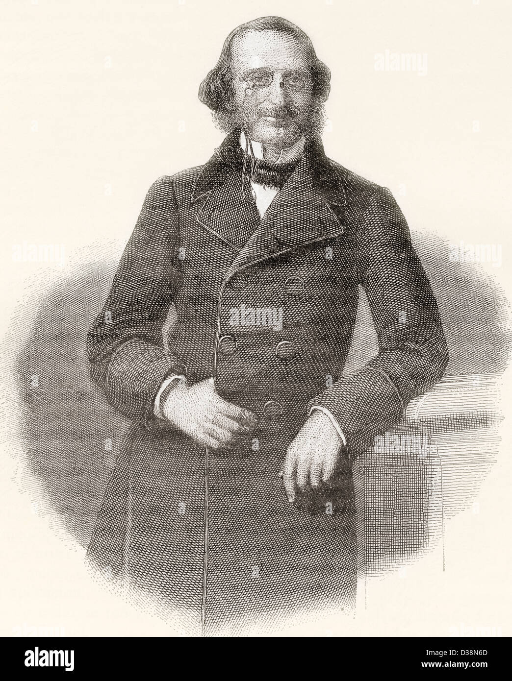 Jacques Offenbach, 1819 - 1880. Tedesco-nato il compositore francese, violoncellista e impresario del periodo romantico. Foto Stock