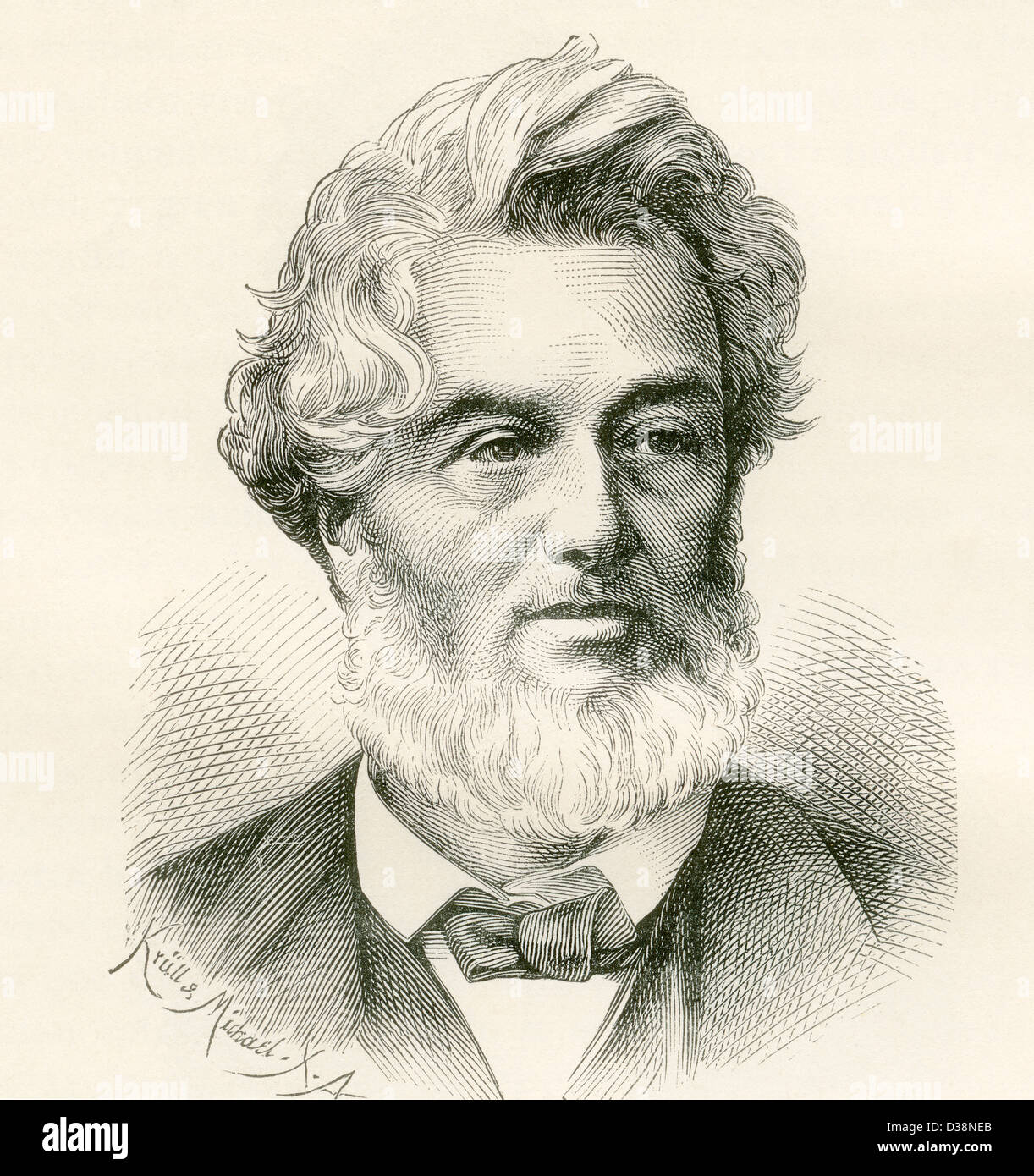 Jules Claude Gabriel Favre, 1809 - 1880. Statista francese. Foto Stock