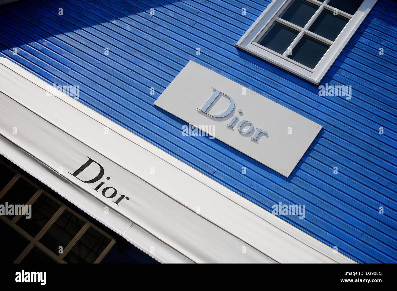 Dior shop presso il Villaggio di Bicester outlet, Oxfordshire Foto Stock