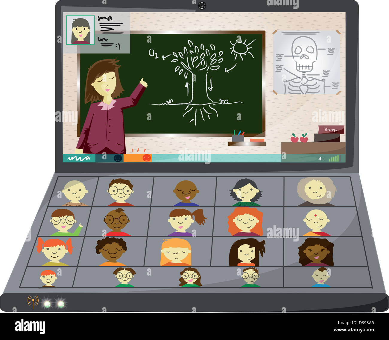 Formazione Online Foto Stock