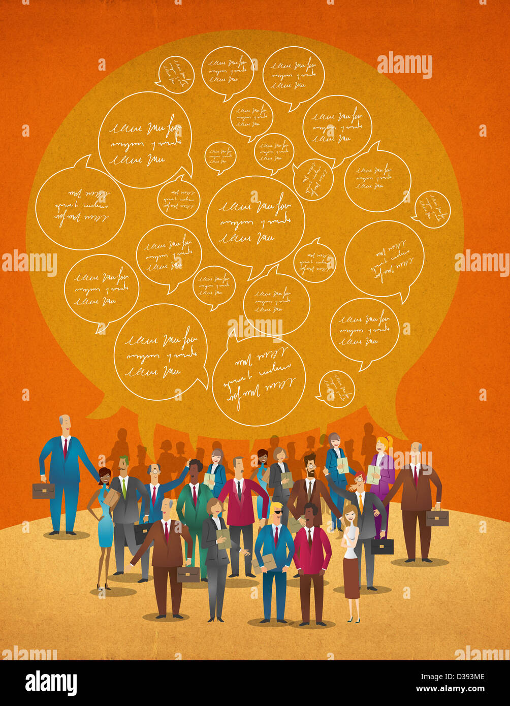 Business Networking Foto Stock