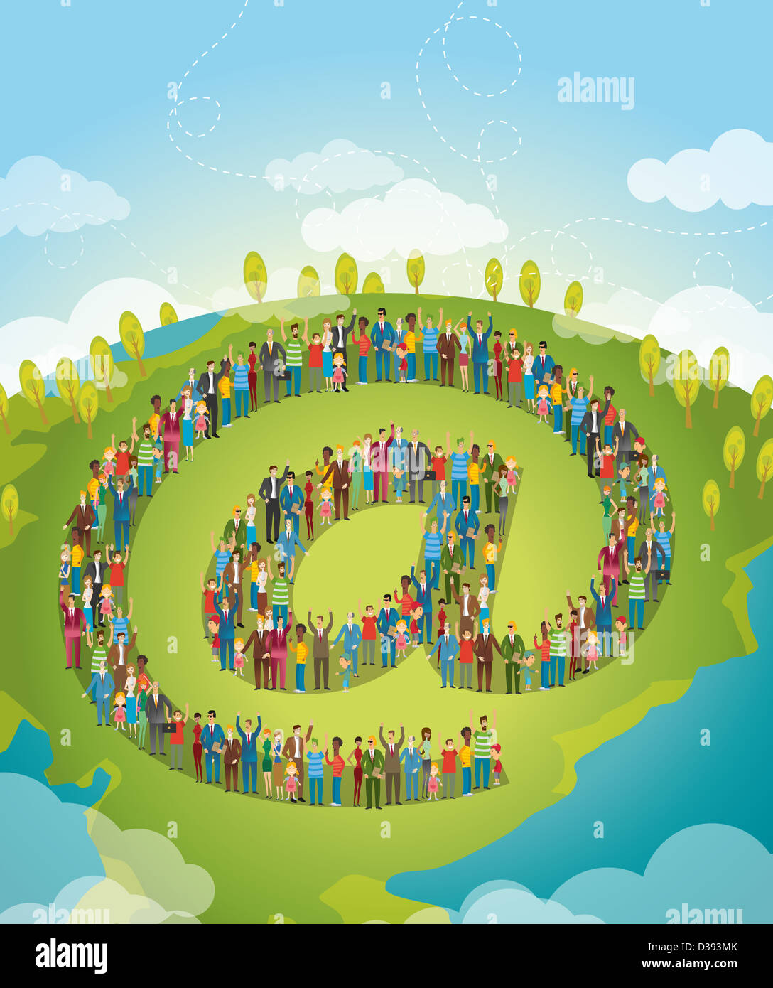 Business Networking Foto Stock