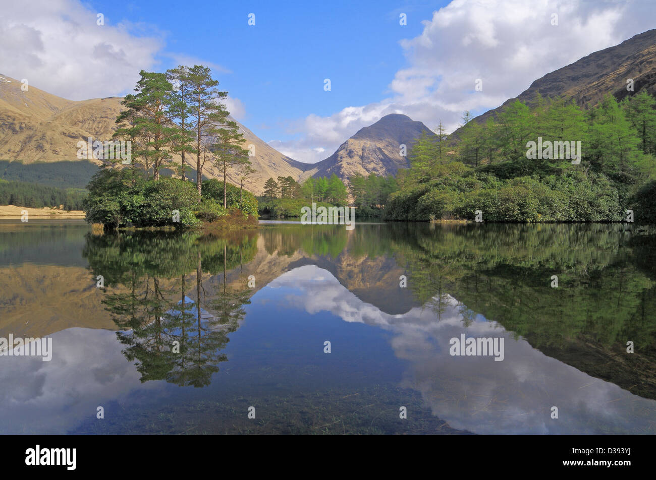 Lochan Urr, Glen Etive, Highlands, Scotland, Regno Unito Foto Stock