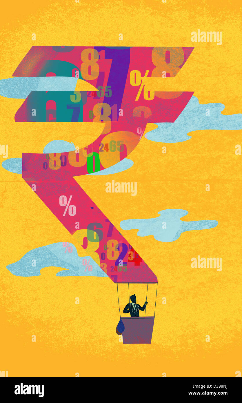 Illustrazione dei viaggi di lavoro Foto Stock