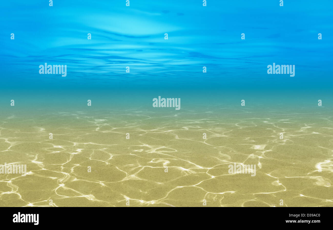 Mare poco profondo sfondo subacquea Foto Stock