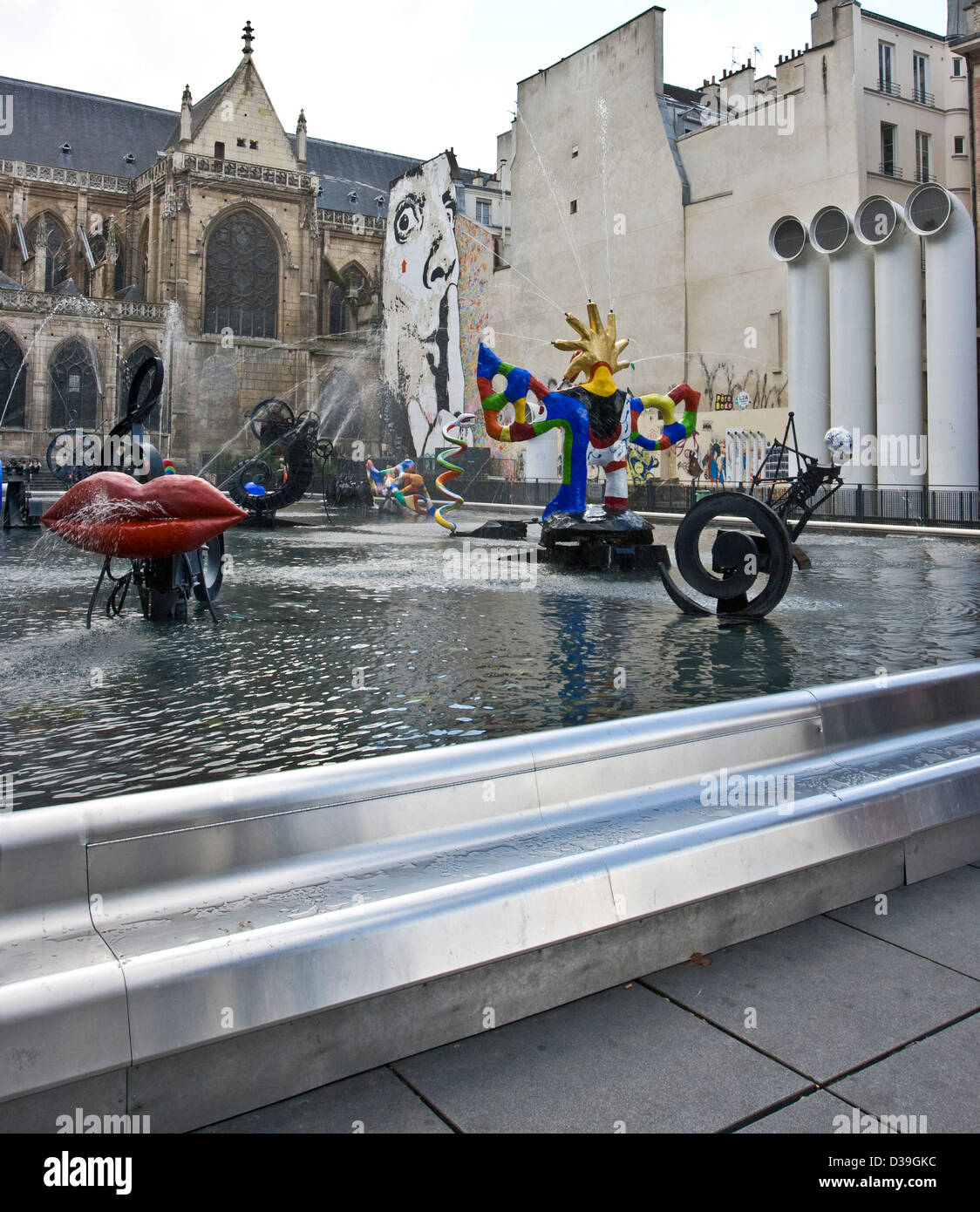 Fontana Stravinsky (La Fontaine Stravinsky) Luogo Stravinsky Parigi Francia Europa Foto Stock