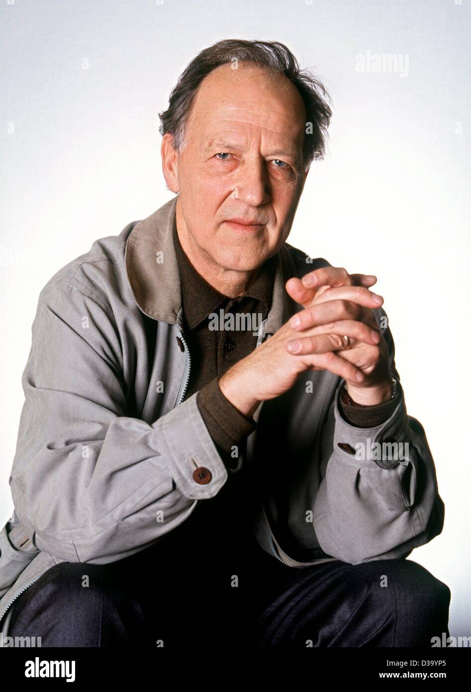 (Dpa) - Tedesco Regista Werner Herzog, raffigurato nel gennaio 2002 in Mainz. Il suo nuovo film "invincibile' è stato appena lanciato in Germania. Foto Stock