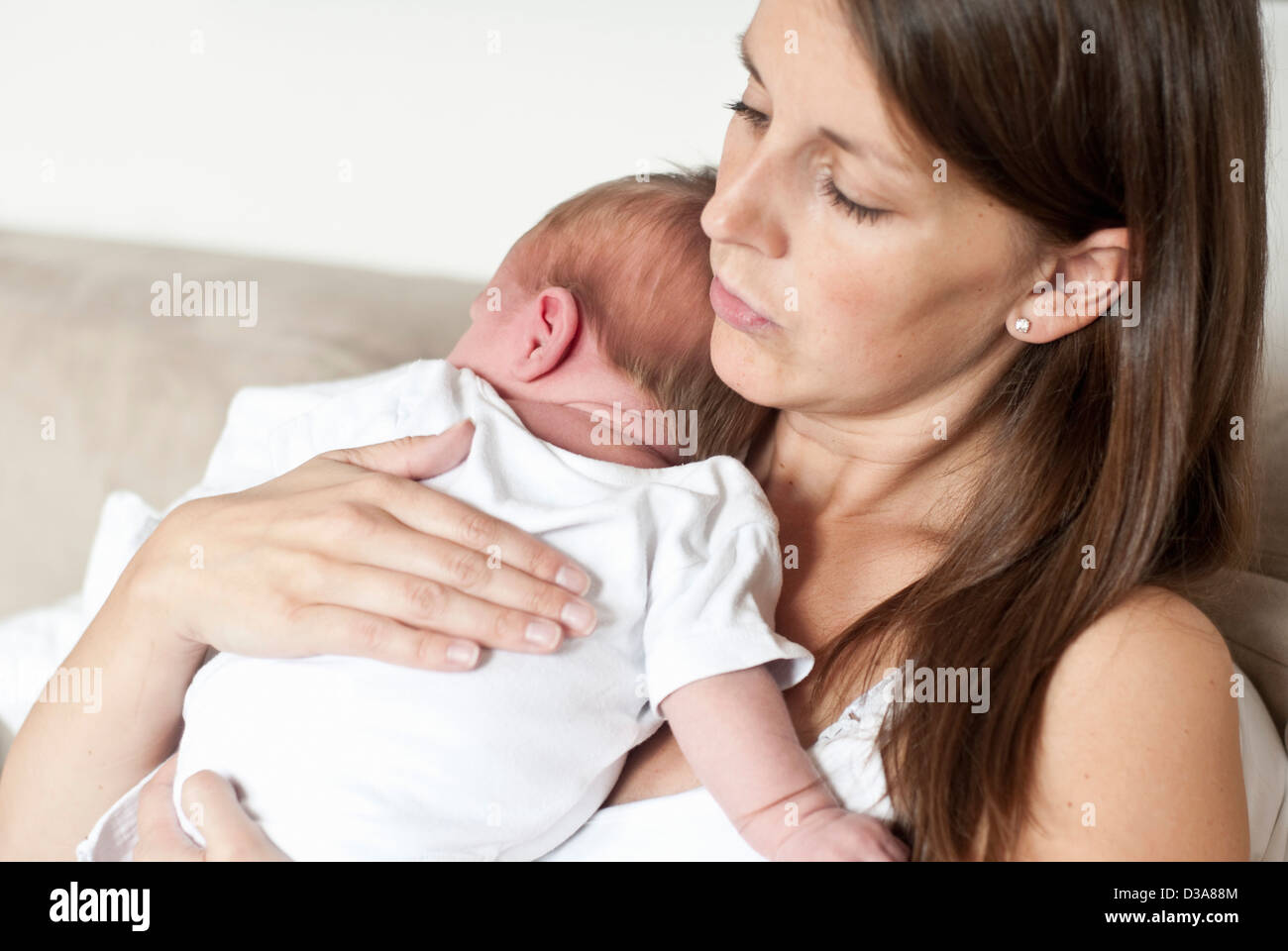 Azienda madre figlio bambino Foto Stock