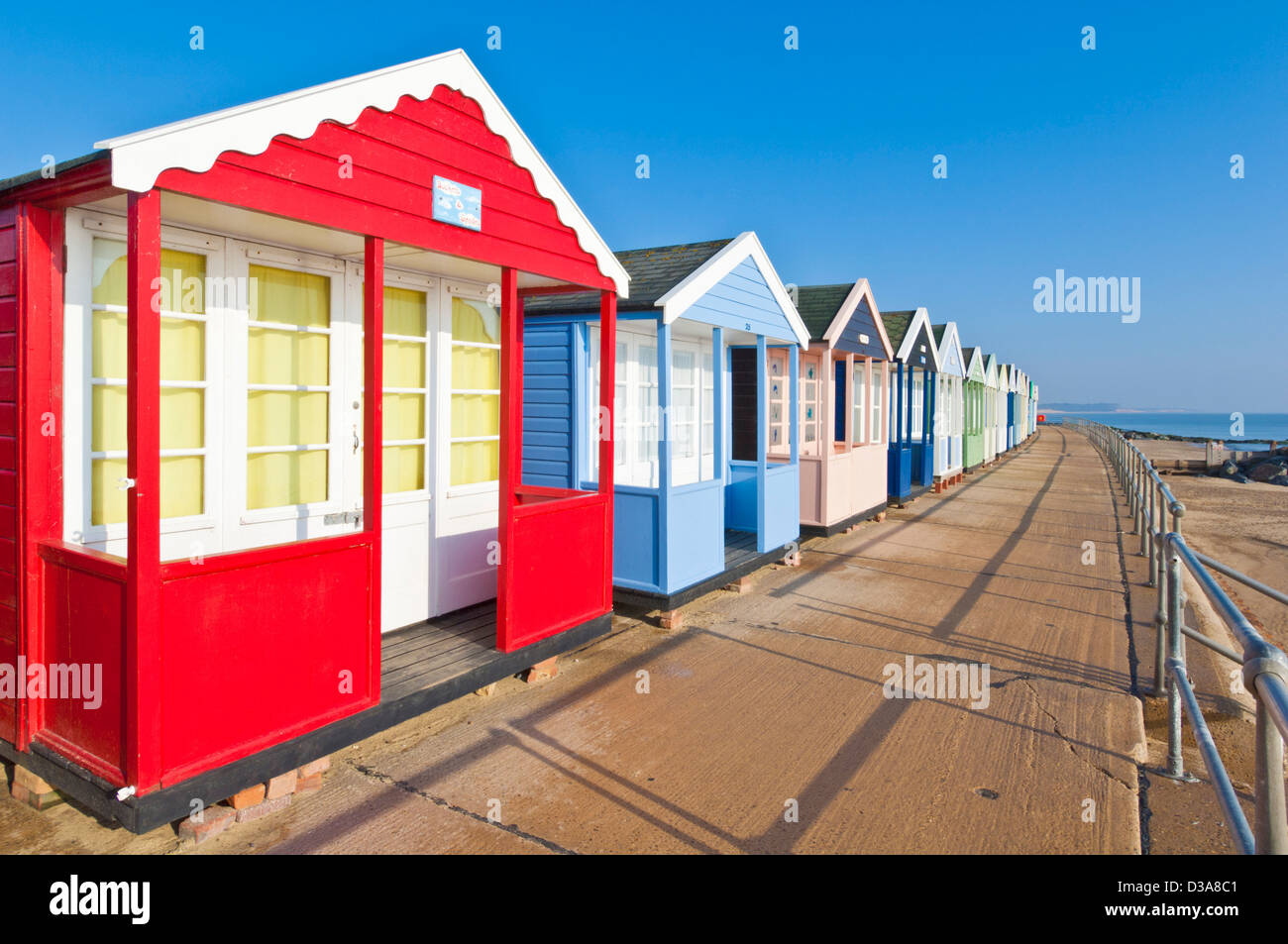 Southwold Beach capanne suffolk East Anglia England gb uk eu europe Foto Stock
