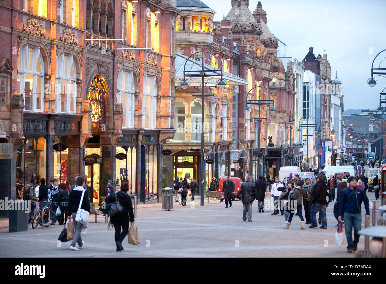 Leeds , West Yorkshire - Centro commerciale - Foto Stock