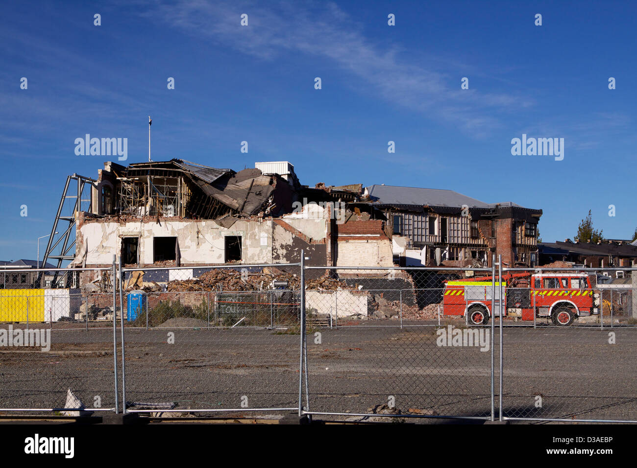 Christchurch in Nuova Zelanda dopo il terremoto Foto Stock